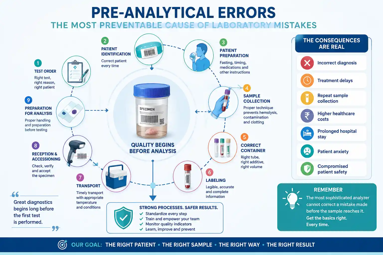 Pre-analytical errors — the most preventable cause of laboratory mistakes