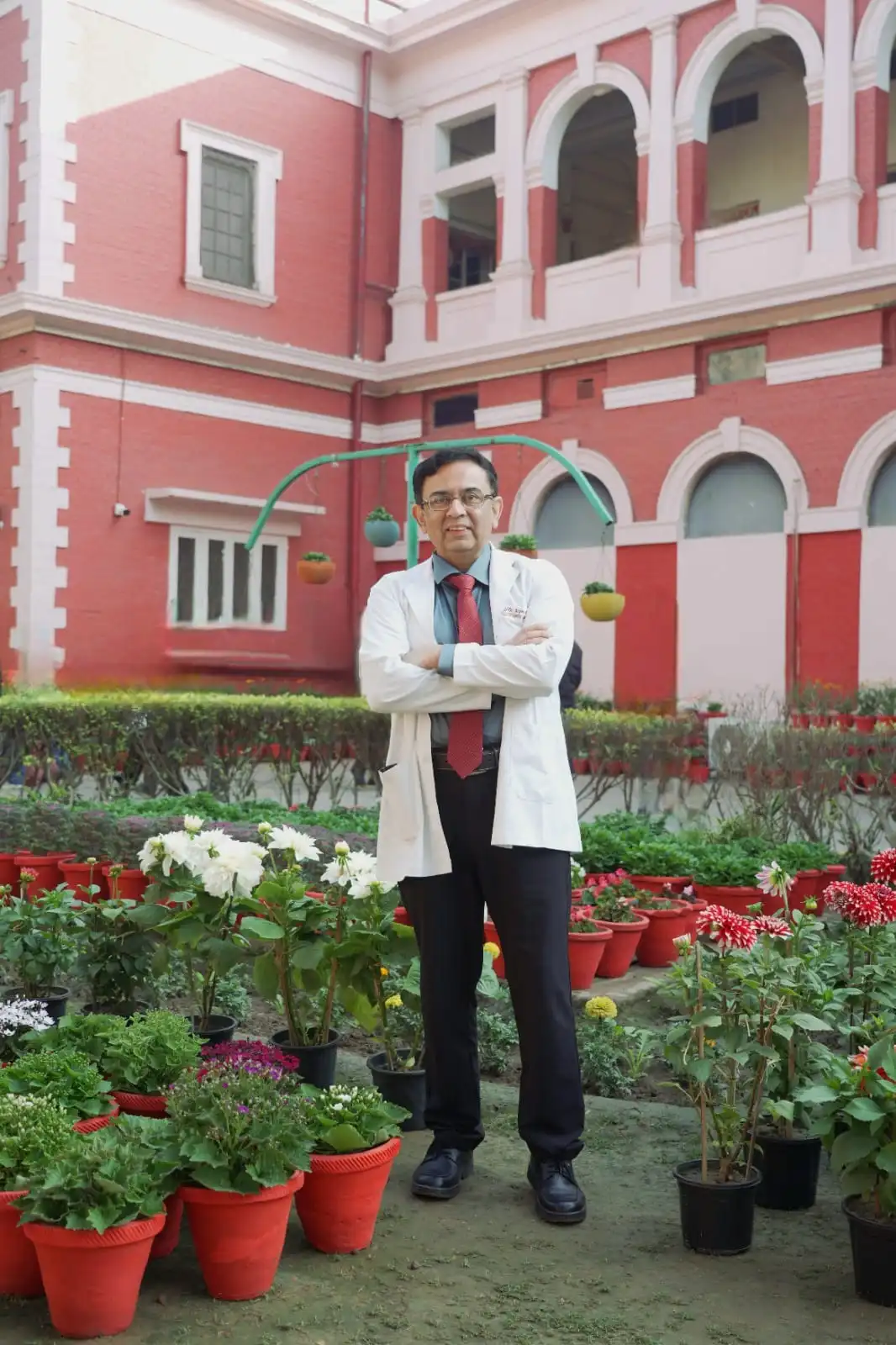 Dr. Arpan Gandhi at a medical institution campus