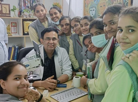 Dr. Arpan Gandhi with the 36th batch of students